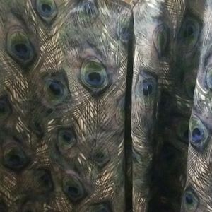 Tank top peacock print